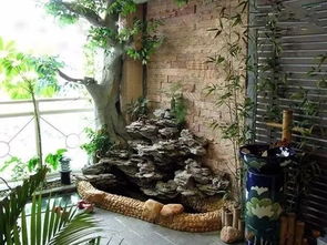 陽(yáng)臺(tái)建個(gè)假山魚池,在朋友面前倍有面